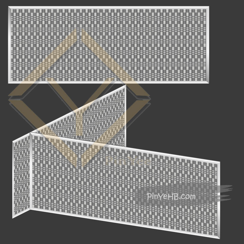 install the decorative mesh for museum on wall
