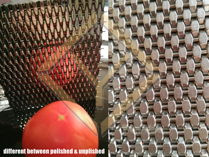 polished architectural metal mesh