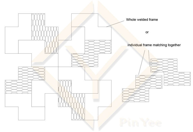 Hoe to make a decorative mesh divider