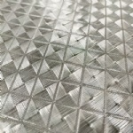 Stainless Rhombus pattern glass laminated mesh