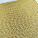 Gold Straw Like Woven Texture Fine Mesh