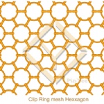 Hexxagon clip ring mesh