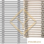 Interior room divider woven rope mesh
