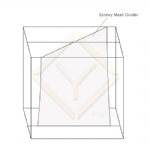 screwy able decorative mesh space dividers